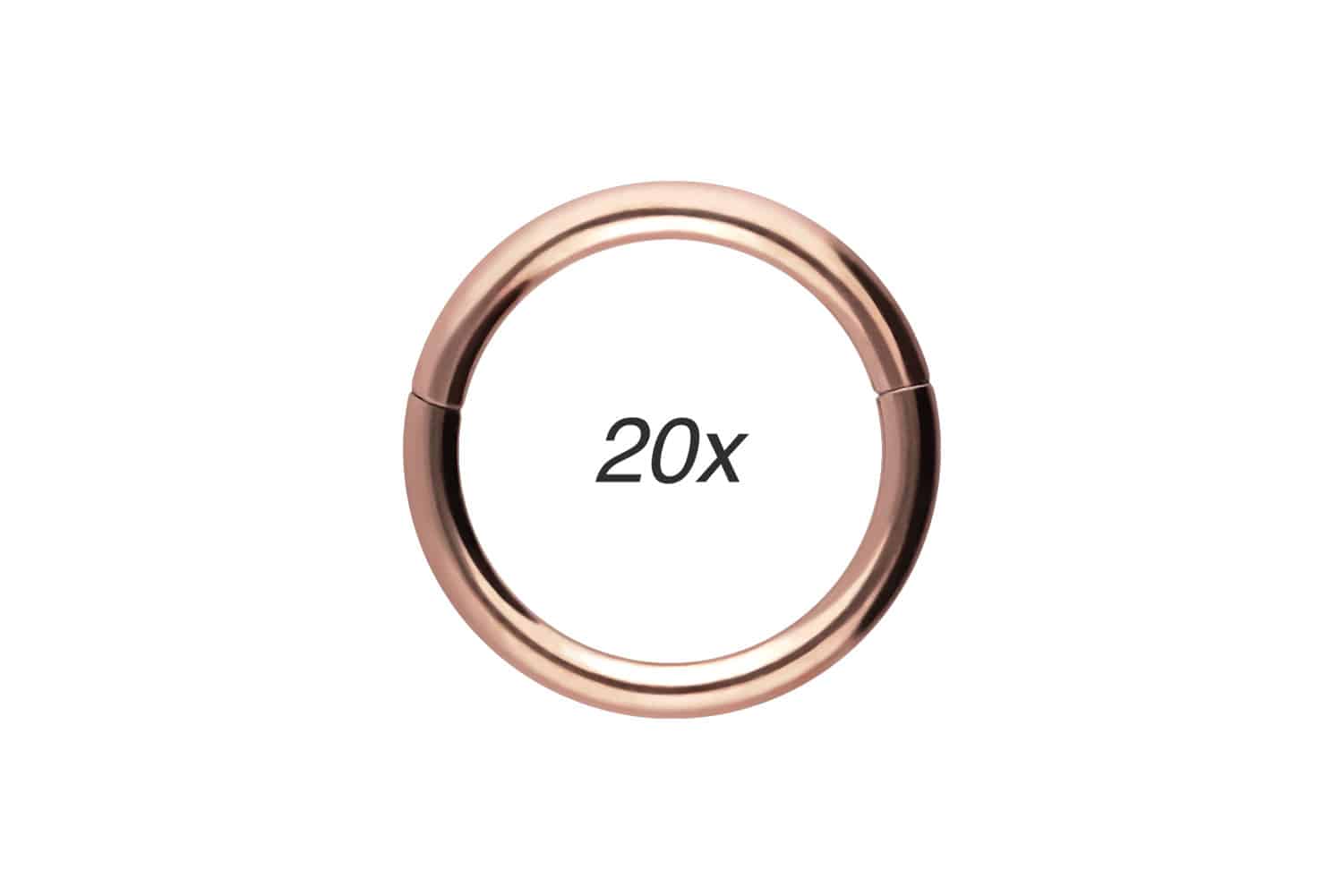 SET Chirurgenstahl Segmentring Clicker Piercing